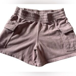 DKNY Mauve Blush Sweat Shorts Elastic Waist Casual Lounge Streetwear